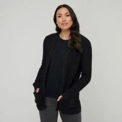 Savannah Women's Jersey Stitch Cardigan Black 11 Savannah Women's Jersey Stitch Cardigan Black -Women's Clothing store online BP645579015 black