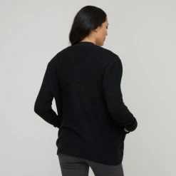 Savannah Women's Jersey Stitch Cardigan Black 10 Savannah Women's Jersey Stitch Cardigan Black -Women's Clothing store online BP645579015 black 3