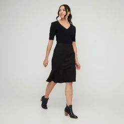 Jane Lamerton Women's Sweetheart Neck Knit Black 9 Jane Lamerton Women's Sweetheart Neck Knit Black -Women's Clothing store online BP645782003 black 3