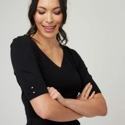 Jane Lamerton Women's Sweetheart Neck Knit Black 8 Jane Lamerton Women's Sweetheart Neck Knit Black -Women's Clothing store online BP645782003 black 4