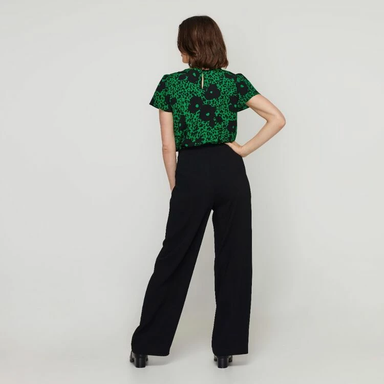 Jane Lamerton Button Seam Pant Black 6 Jane Lamerton Button Seam Pant Black - Image 4