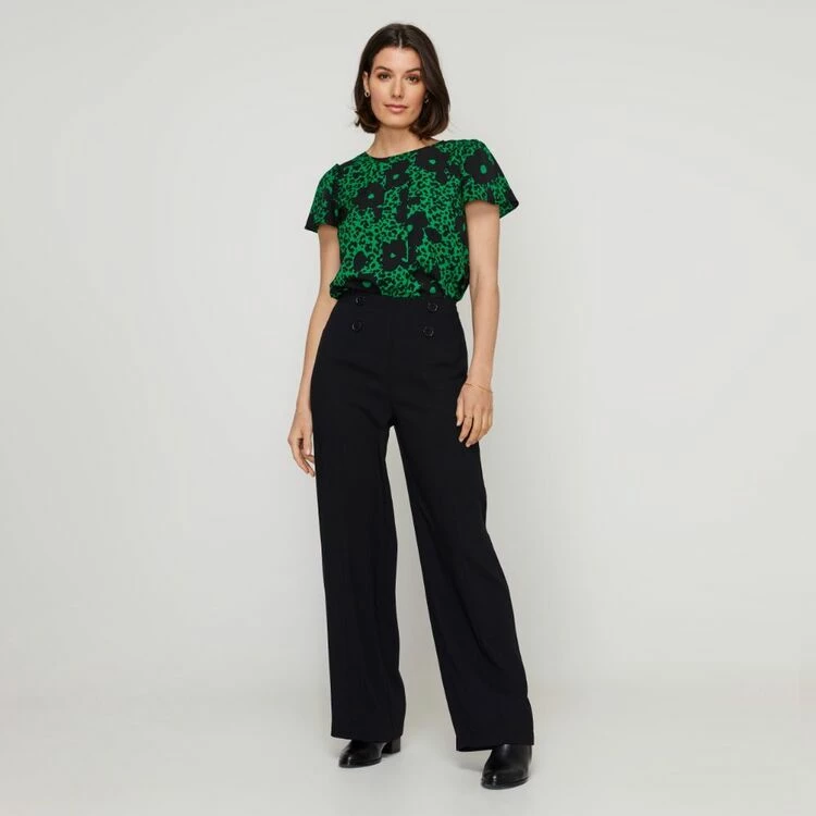 Jane Lamerton Button Seam Pant Black 5 Jane Lamerton Button Seam Pant Black - Image 3