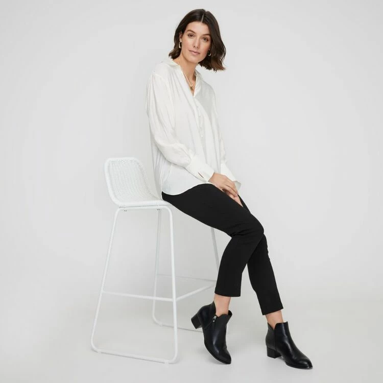 Khoko Smart Women's Split Cuff Shirt Ivory 5 Khoko Smart Women's Split Cuff Shirt Ivory - Image 3