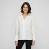 Khoko Smart Women's Split Cuff Shirt Ivory 2 Khoko Smart Women's Split Cuff Shirt Ivory -Women's Clothing store online BP646102008 ivory 5