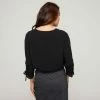 Khoko Smart Drawstring Blouse Black