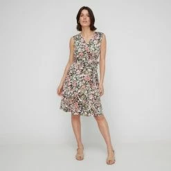 Khoko Smart Women's Wrap Front Jersey Sleeveless Dress Magnolia 9 Khoko Smart Women's Wrap Front Jersey Sleeveless Dress Magnolia -Women's Clothing store online BP646114002 magnolia 3