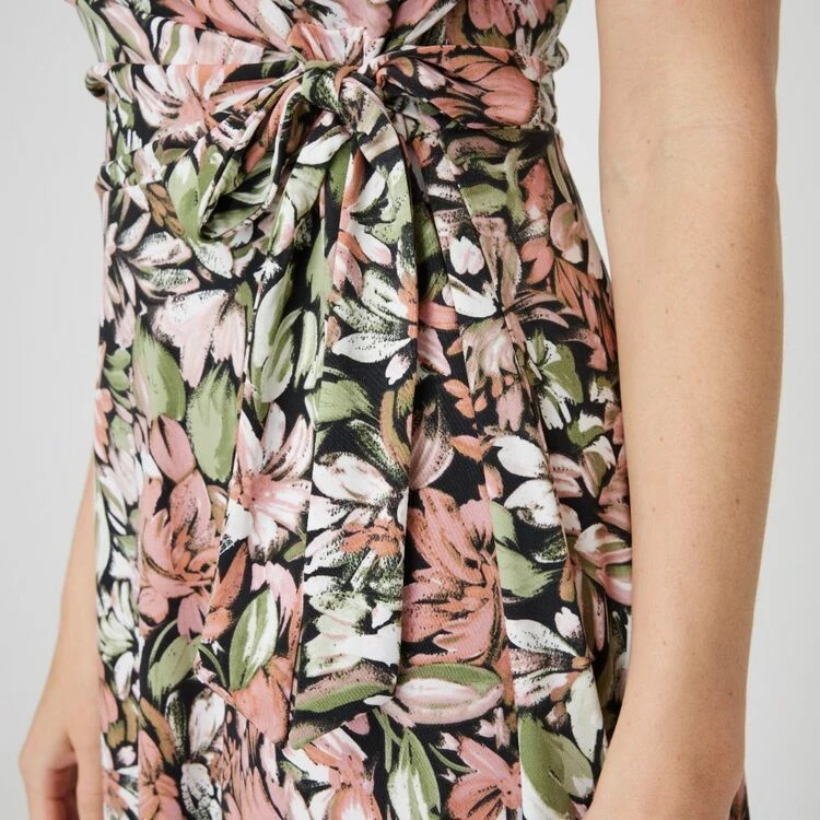 Khoko Smart Women's Wrap Front Jersey Sleeveless Dress Magnolia 3 Khoko Smart Women's Wrap Front Jersey Sleeveless Dress Magnolia