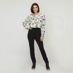 Leona Edmiston Ruby Ivory Butterfly Shirt Butterfly -Women's Clothing store online BP646119001 butterfly 3