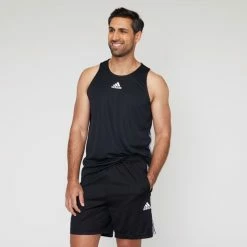 Adidas 3S Short Black & White 11 Adidas 3S Short Black & White -Women's Clothing store online BP646234005 blk wht