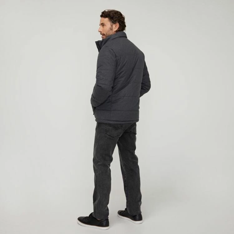 JC Lanyon Morris Down Alternative Puffer Jacket Charcoal 6 JC Lanyon Morris Down Alternative Puffer Jacket Charcoal - Image 4