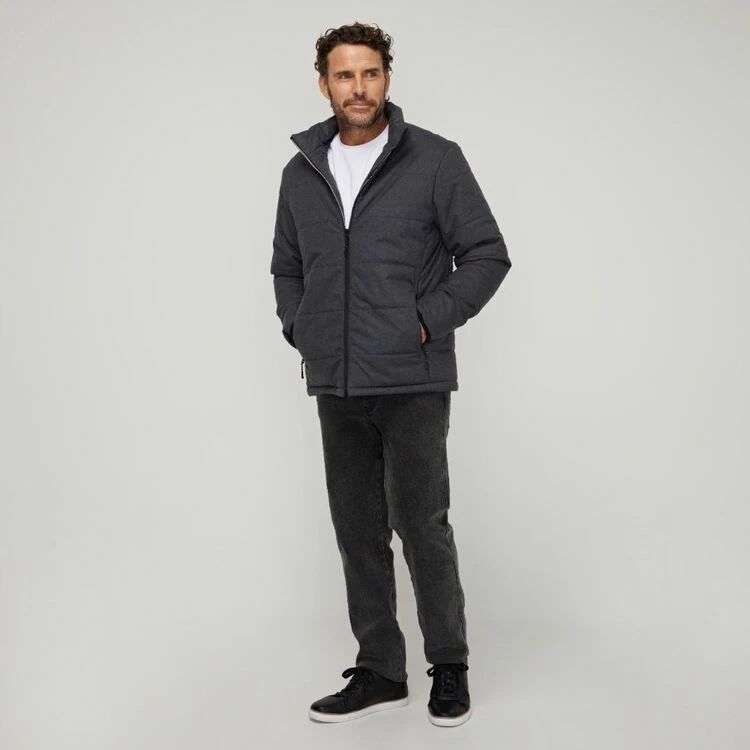 JC Lanyon Morris Down Alternative Puffer Jacket Charcoal 3 JC Lanyon Morris Down Alternative Puffer Jacket Charcoal