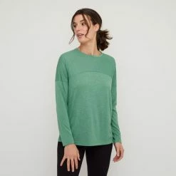 LMA Jacquard Insert Long Sleeve Tee Apple