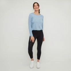 LMA Diagonal Jacquard 7/8th Legging Black