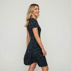 Khoko Smart Wrap Dress Black