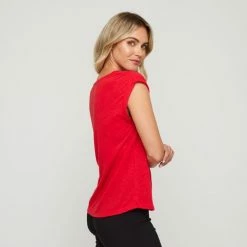 JB Jayson Brunsdon Jayson Brunsdon Extended Sleeve Tee Coral -Women's Clothing store online BP647309003 coral 4